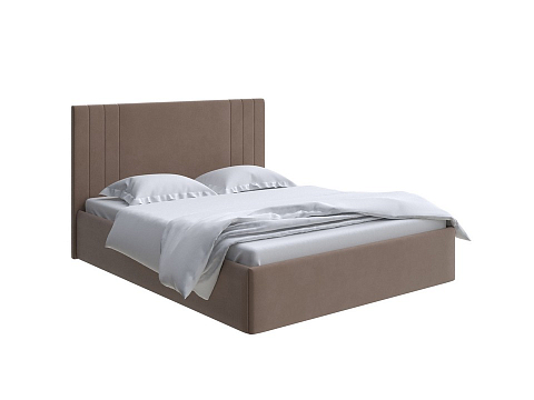 Кровать 200х200 с основанием Liberty - Аккуратная мягкая кровать в обивке из мебельной ткани
