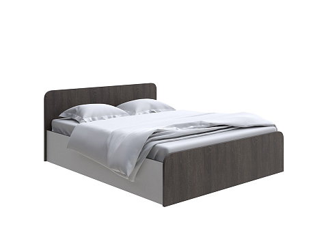 Серая кровать Way Plus с подъемным механизмом - Кровать в эко-стиле с глубоким бельевым ящиком