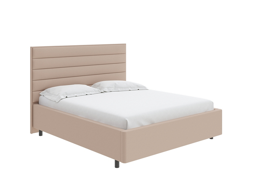 Кровать Verona 160x190 Ткань: Рогожка Тетра Голубой - Кровать в лаконичном дизайне в обивке из мебельной ткани или экокожи.