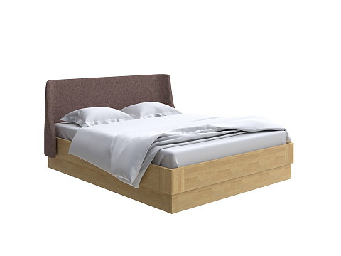 Большая кровать Lagom Side Wood с подъемным механизмом - Кровать со встроенным ПМ механизмом. 