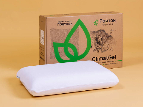 Пуховая подушка ClimatGel - Подушка на основе уникального материала ClimatGel, материал с эффектом «памяти».