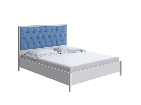 Синяя кровать Vester Lite - Современная кровать со встроенным основанием