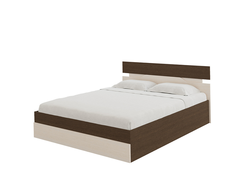 Кровать Milton с подъемным механизмом 120x200 ЛДСП Дуб Венге/Дуб Шамони светлый - Современная кровать с подъемным механизмом.