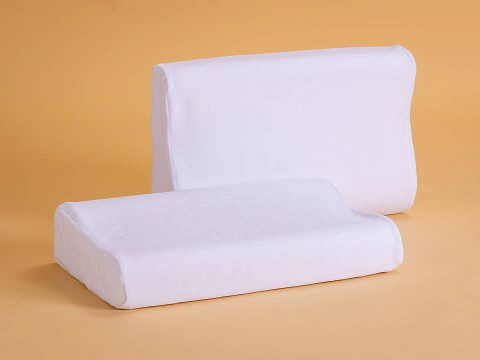 Пуховая подушка Синтия - Мягкая подушка эргономичной формы из безопасного материала memorix