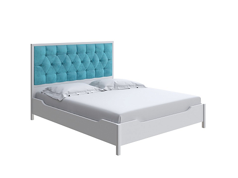 Синяя кровать Vester - Современная кровать со встроенным основанием