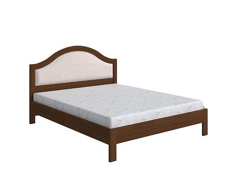 Большая кровать Ontario - Уютная кровать из массива с мягким изголовьем